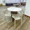 Hitachi Elevator Asia | Products Seen: [Sintered x Ohio Dining Table - Dia900 & Hangon Halved-Arm Chair]